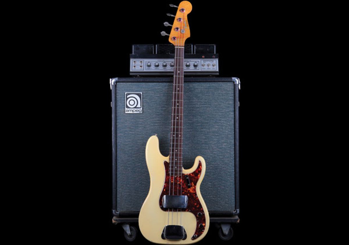 1965 Fender Precision Bass and '70s Ampeg B-15 S