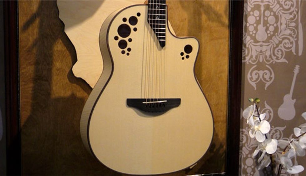 NAMM '19 - Ovation Californian Flame Maple Grand Auditorium Natural Demo
