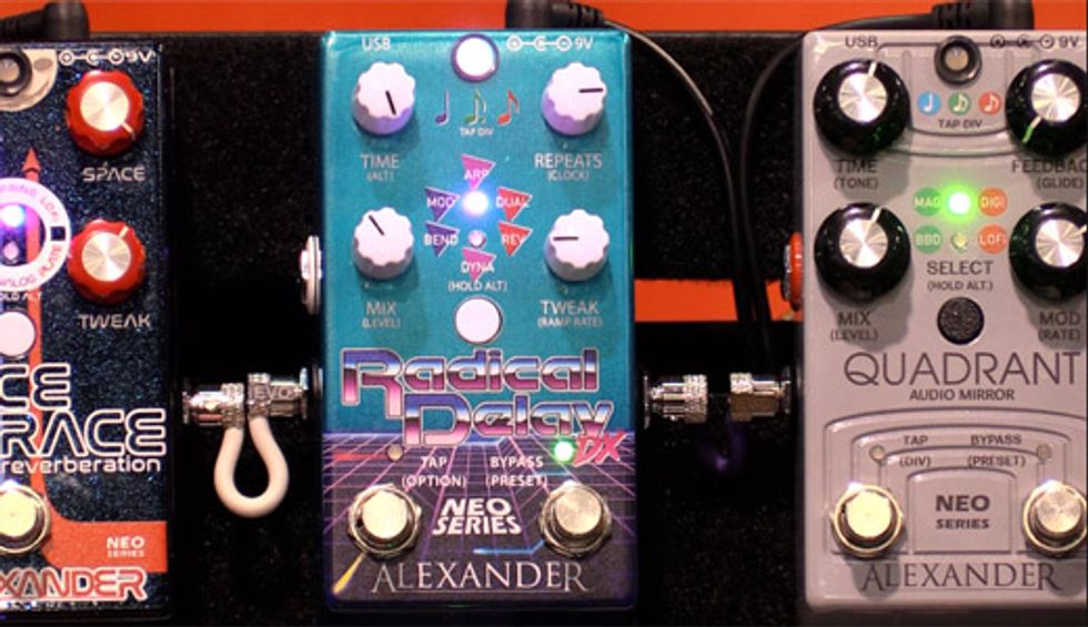 NAMM '19 - Alexander Pedals Radical Delay Deluxe Demo