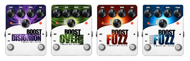 Tech 21 Adds 4 New Effects to their Boost Series Line