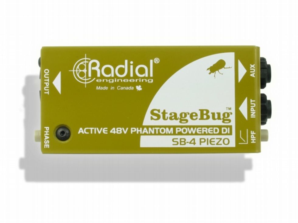 Radial Launches StageBug SB4 Piezo DI for Musicians Premier Guitar