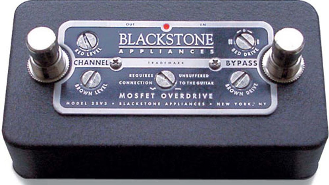 Blackstone Appliances Mosfet Overdrive 2S Pedal Review