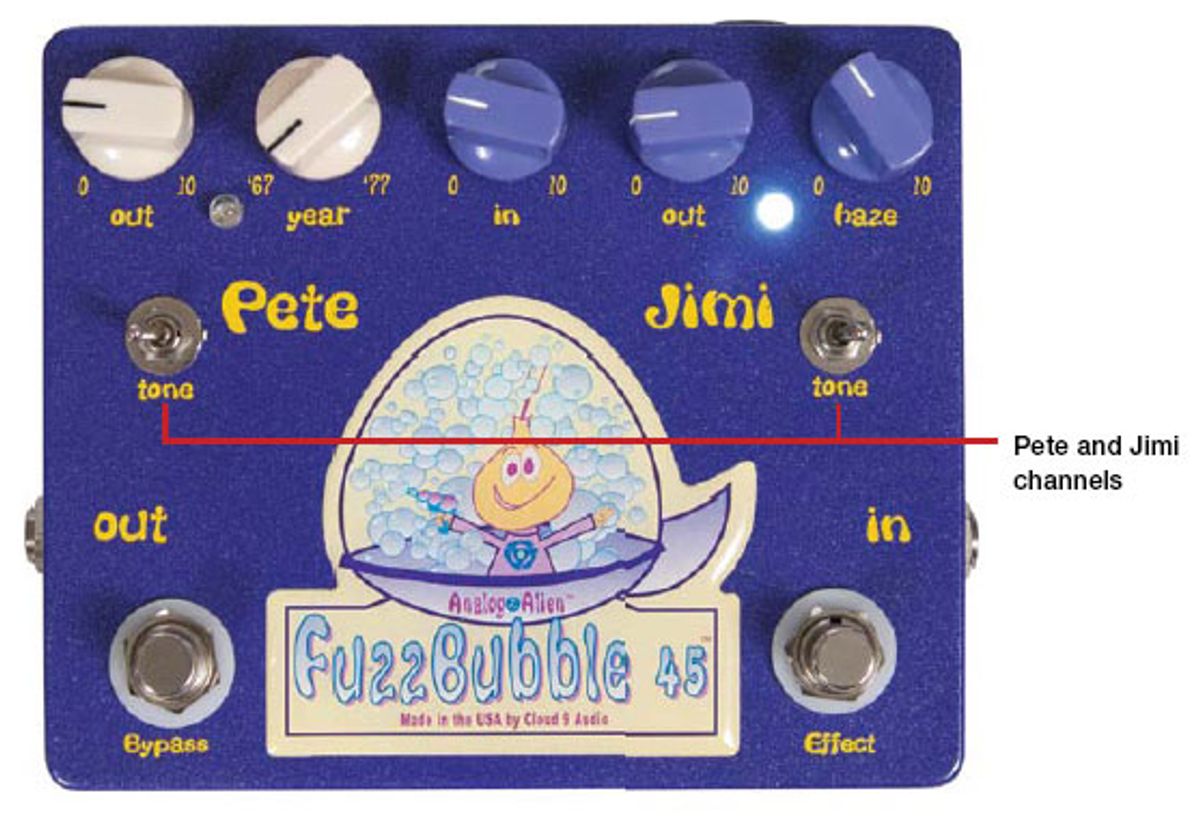 Cloud 9 Audio Analog Alien Fuzzbubble-45 Pedal Review