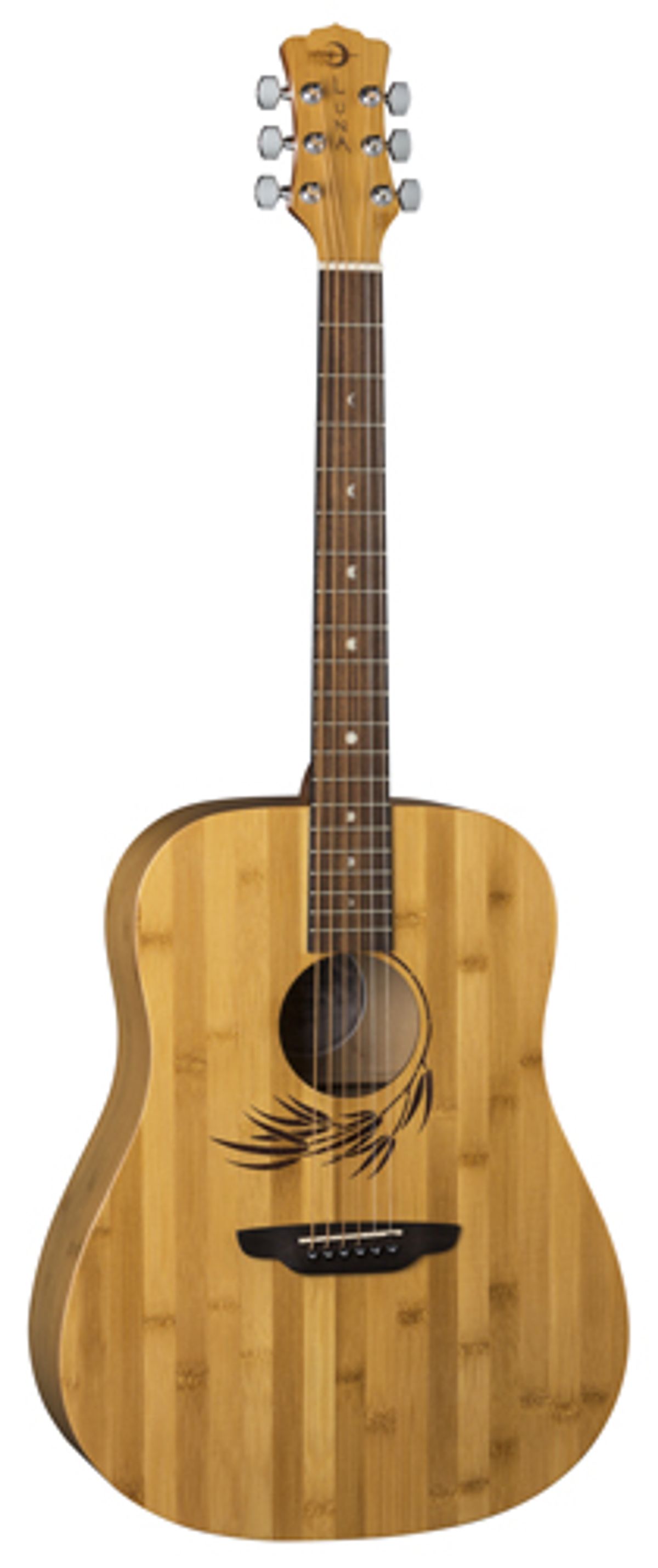 Luna Guitars Adds Woodland Bamboo Dreadnought to Acoustic Bamboo Series