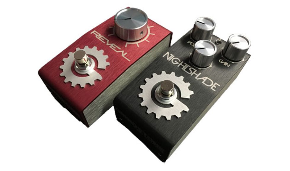 Grindstone Audio Solutions Debuts Nightshade Overdrive and Reveal Boost Pedals