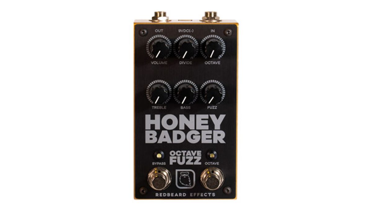 Redbeard Effects Releases the Honey Badger Octave Fuzz