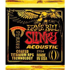Ernie Ball Coated Titanium Slinky Acoustic Strings