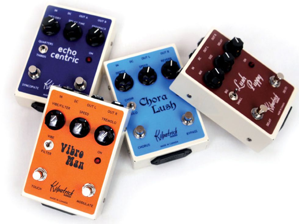 Kilpatrick Audio Chora Lush, Echo Centric, Vibro Man and Lush Puppy Pedal Reviews
