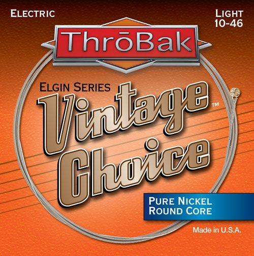ThroBak Unveils Vintage Choice Elgin Series Electric Guitar Strings