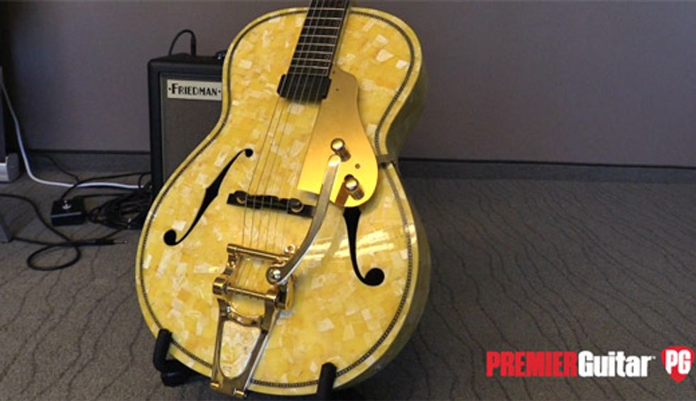Holy Grail Guitar Show '18 - Stankevicius Guitars Vytautas & Queen Amber Archtop Demos