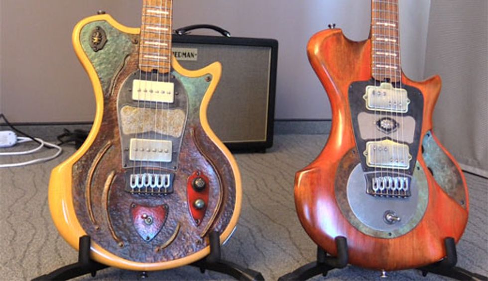 Holy Grail Guitar Show '18 - M-Tone Guitars Custom Flight Risk Demos