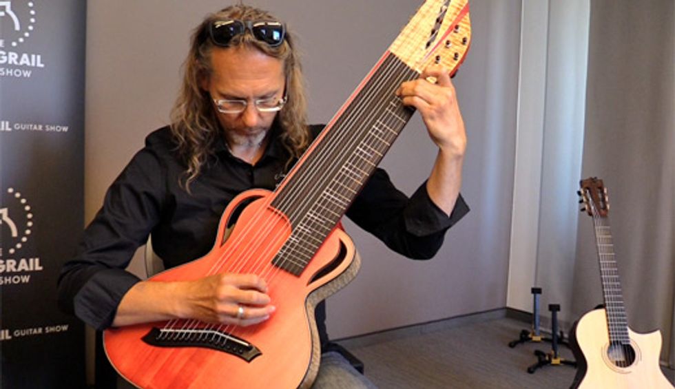 Holy Grail Guitar Show '18 - Zucali Guitars Santone 54 17 & Crossover Demos
