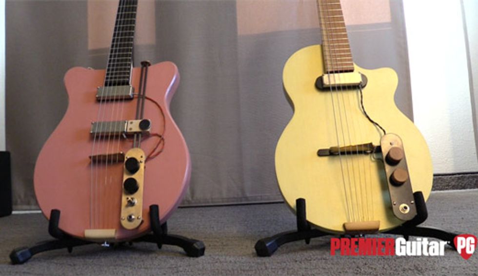 Holy Grail Guitar Show '18 - Schorr Guitars Owl & Neptune Demos