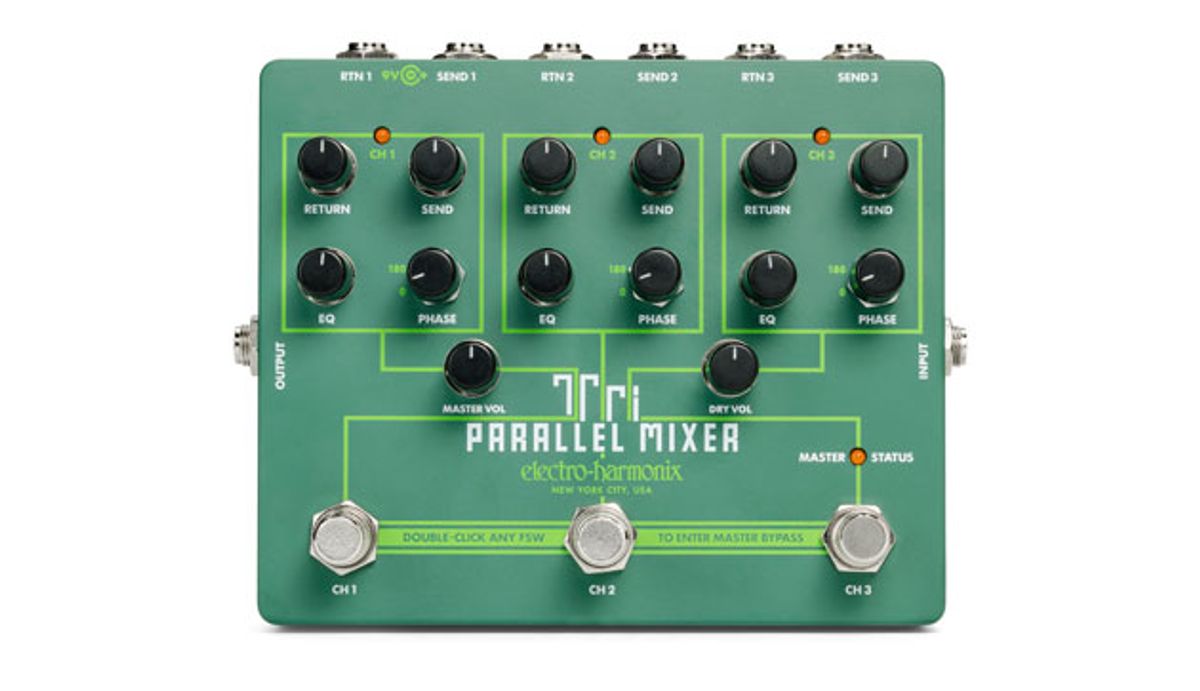 Electro-Harmonix Introduces the Tri Parallel Mixer
