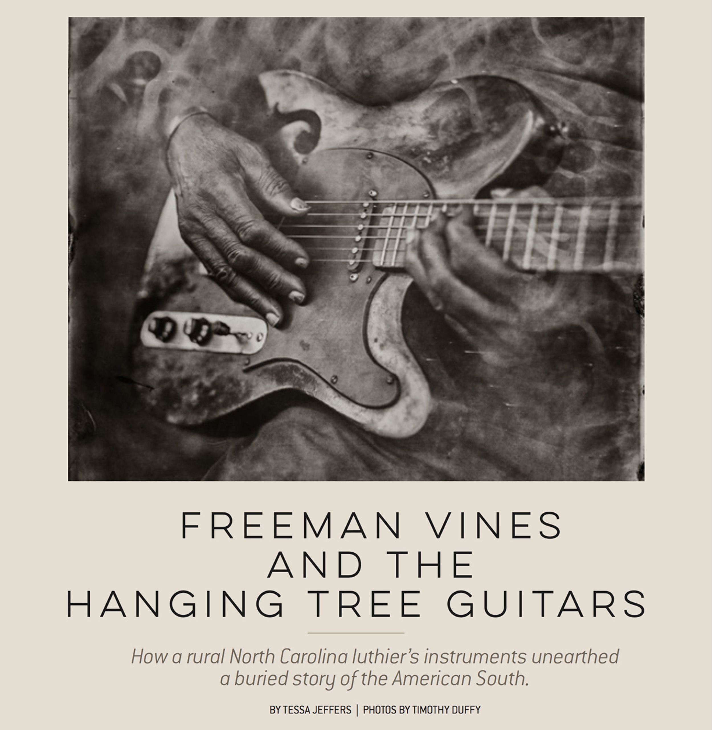 Freeman Vines and the Hanging Tree Guitars