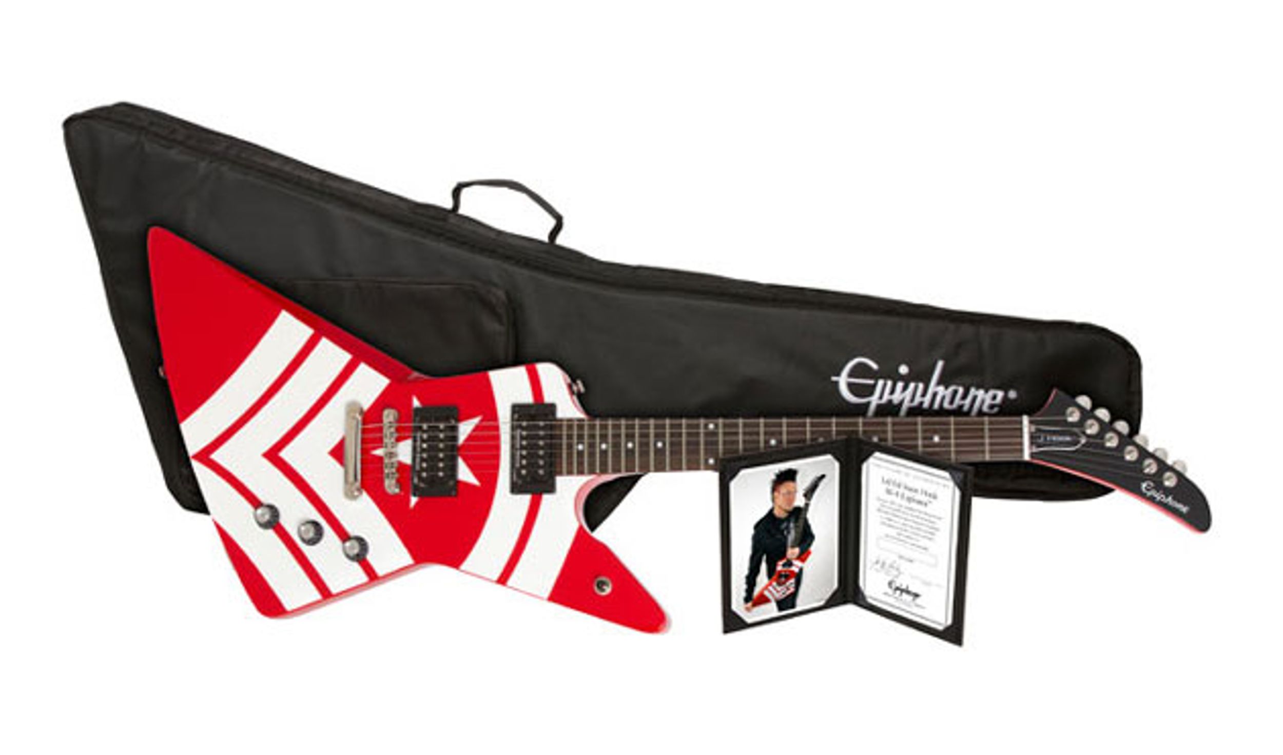 Epiphone Introduces the Limited-Edition Jason Hook M-4 Explorer Outfit