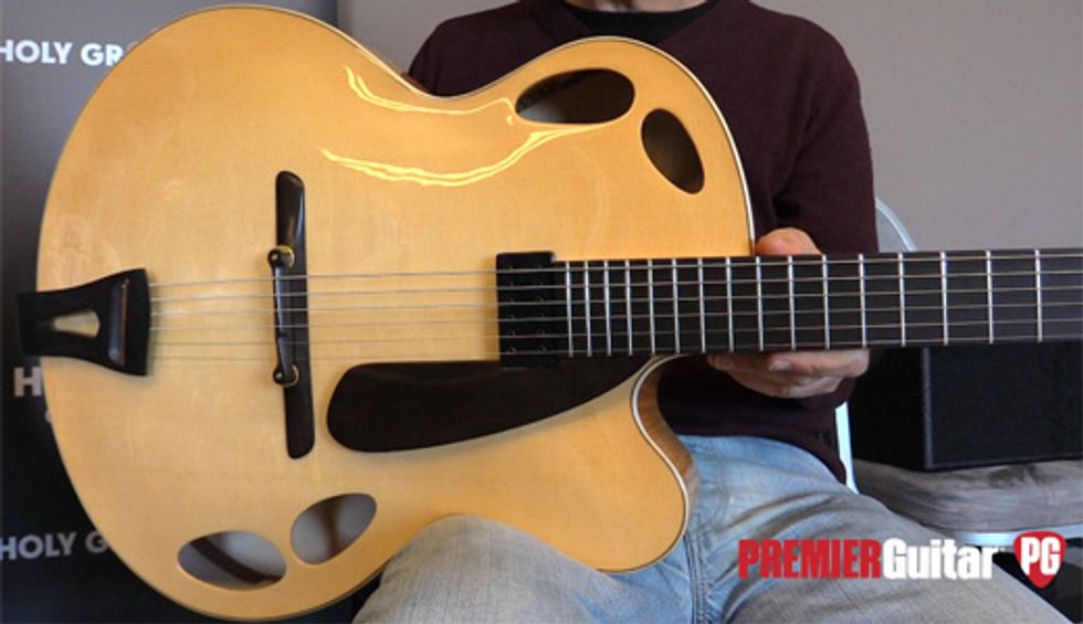 Holy Grail Guitar Show '18 - Manzer Guitars Archtop Demo