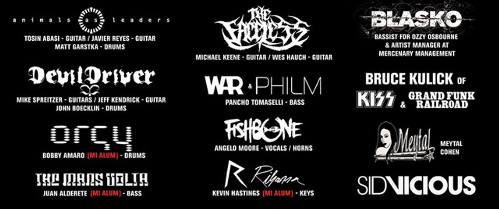 Musicians Institute Announces Artists for Summer Shot 2013