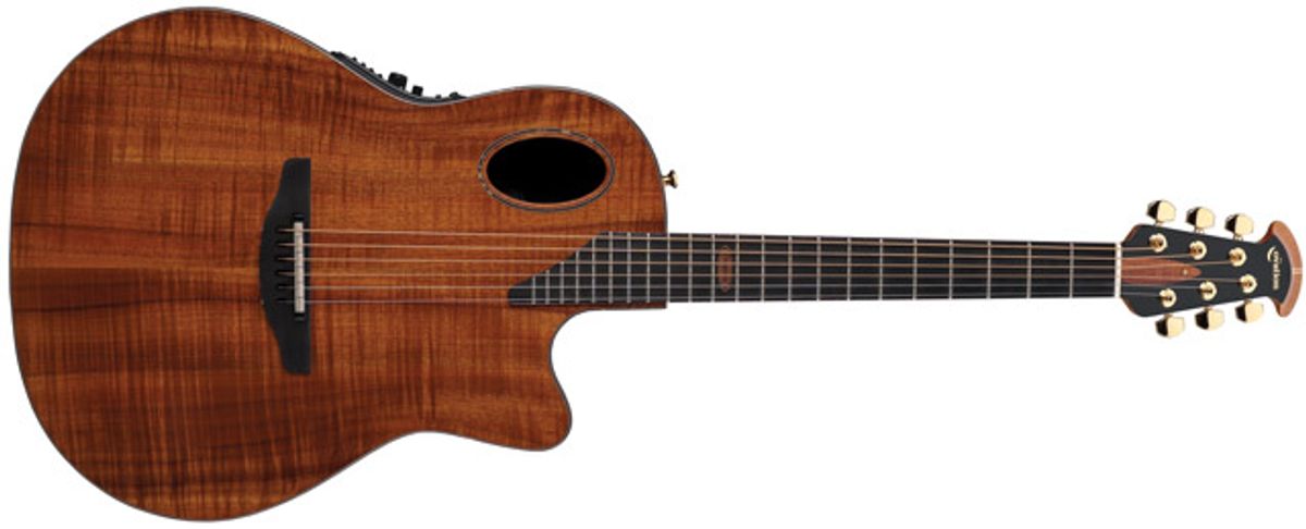 Ovation Introduces New 2098 and 1798 Figured Koa Elite Models