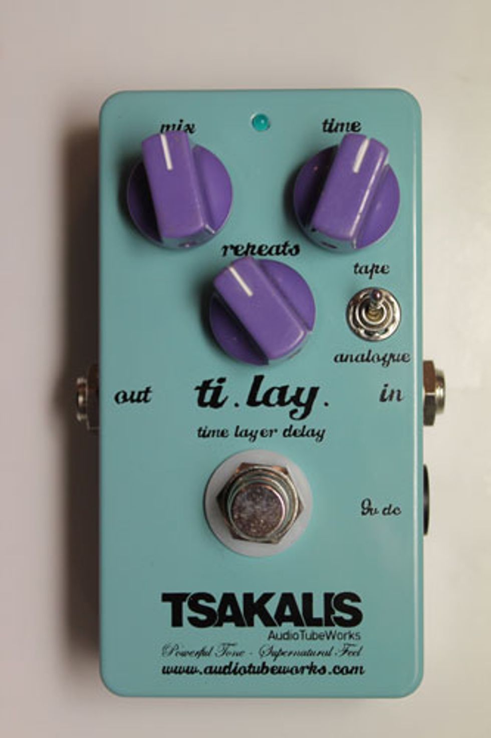 AudioTubeWorks Announces the Ti.Lay Delay Pedal