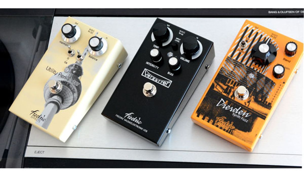 Fredric Effects Announces the Verzerrer, Utility Perkolator MkII, and Dresden Synth Fuzz MkII