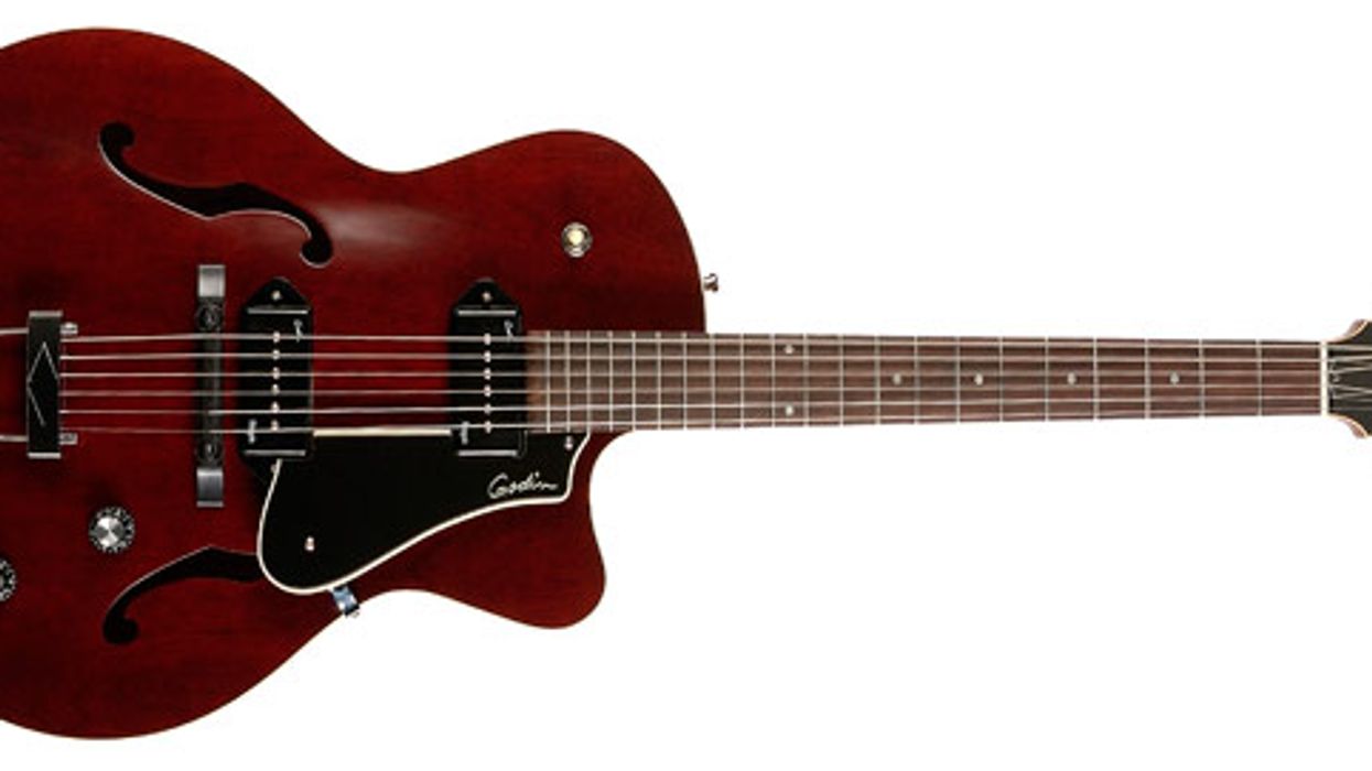 Godin Unveils Progression and Session Electrics, 5th Avenue CW Kingpin II Archtop, and Many More