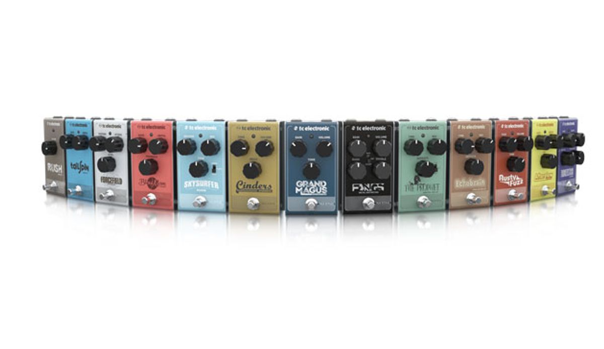 TC Electronic Announces 13 New Pedals