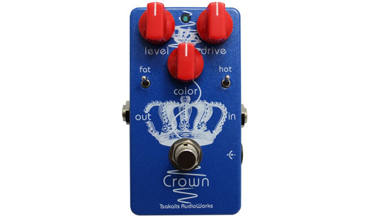 Tsakalis AudioWorks Intoduces the Crown British Overdrive Pedal