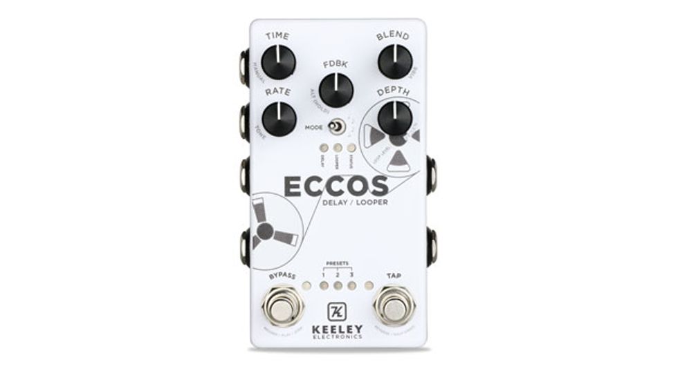 Keeley Electronics Releases the Eccos Delay/Looper