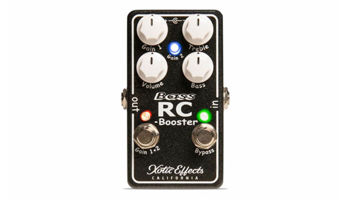 Xotic Announces the Bass RC Booster V2