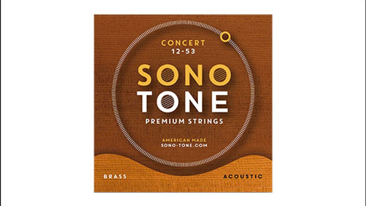 SonoTone Introduces Concert Series Premium Brass Acoustic Guitar Strings