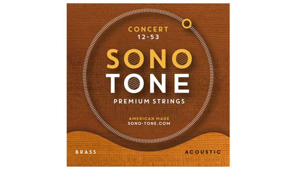 SonoTone Introduces Concert Series Premium Brass Acoustic Guitar Strings