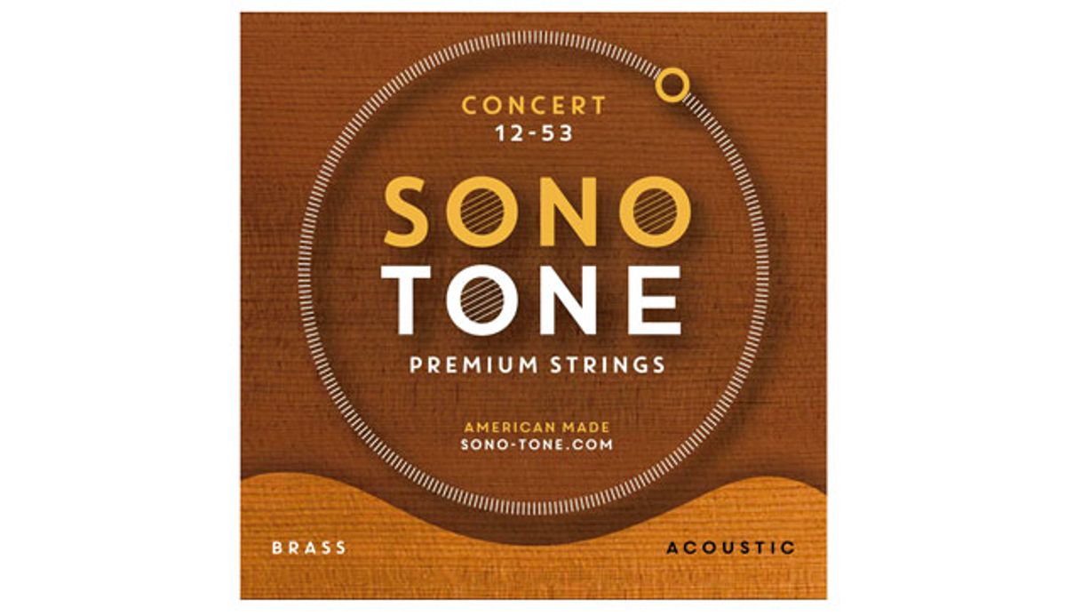 SonoTone Introduces Concert Series Premium Brass Acoustic Guitar Strings