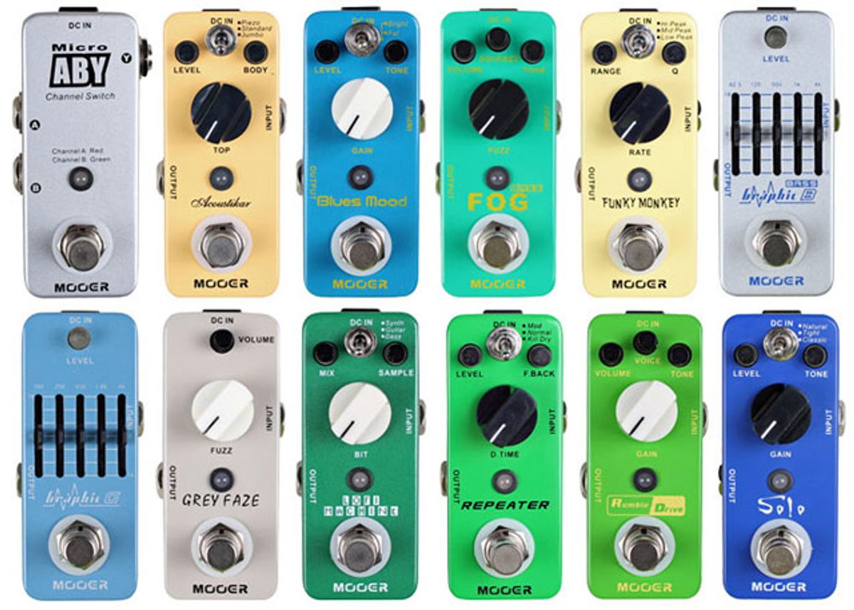 Osiamo Releases New Mooer Micro Effect Pedals in US