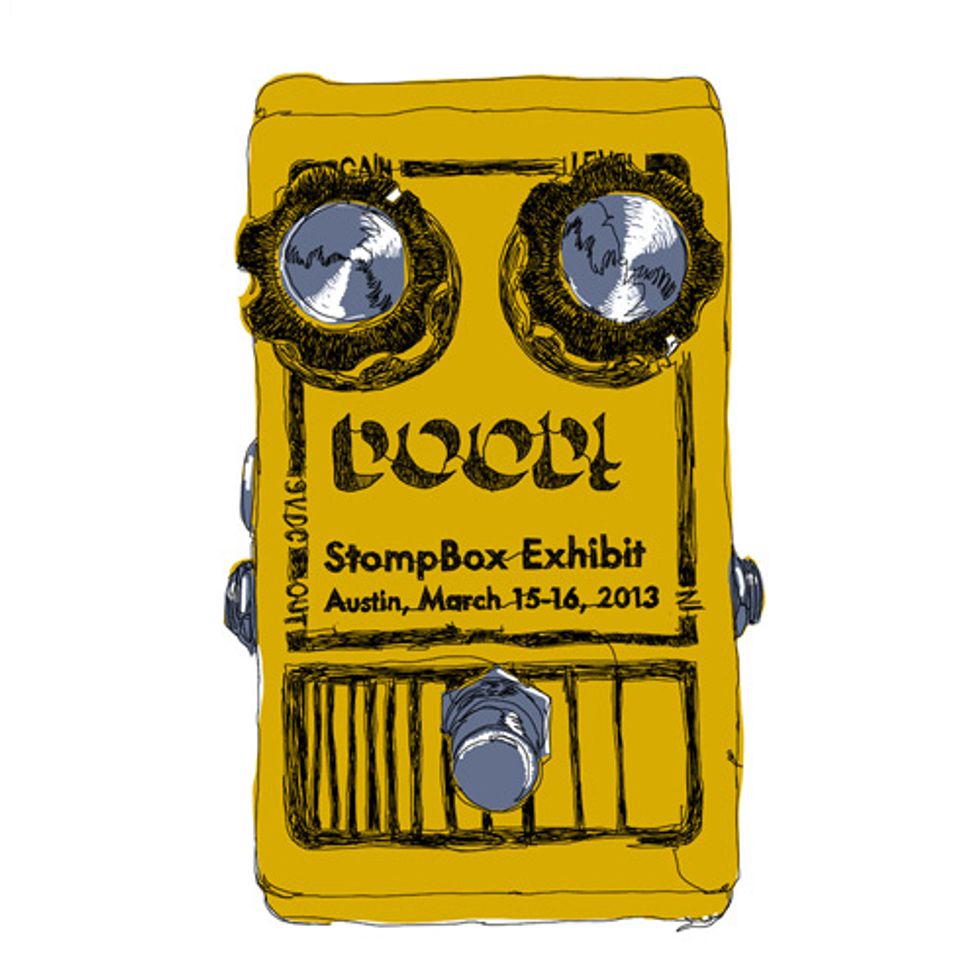 Stompbox Exhibit in Austin During SXSW