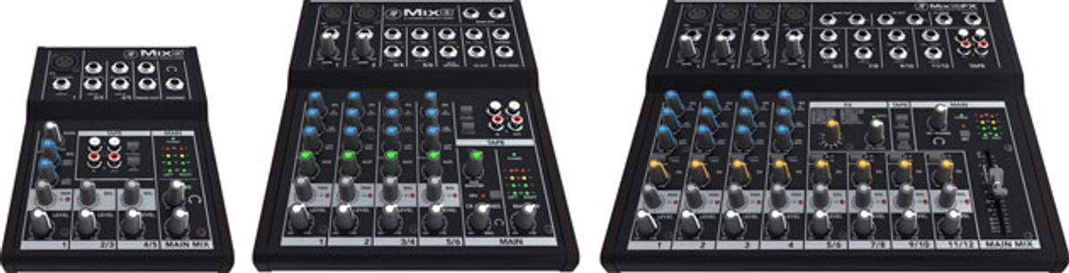 Mackie Unveils Mix Series Compact Mixers