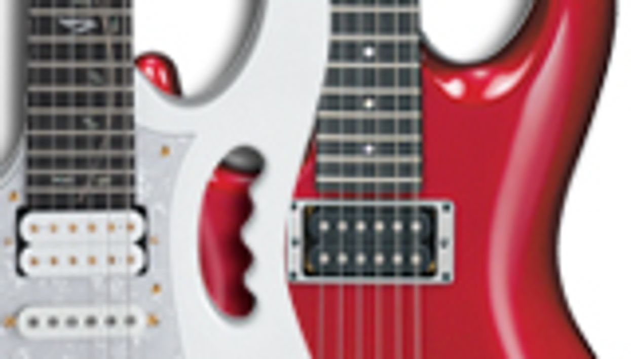 New from Ibanez: Lefty JEM and JS, PGM300RE
