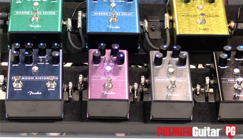 SNAMM '18 - Fender The Pelt, Full Moon Distortion & Engager Boost Demos