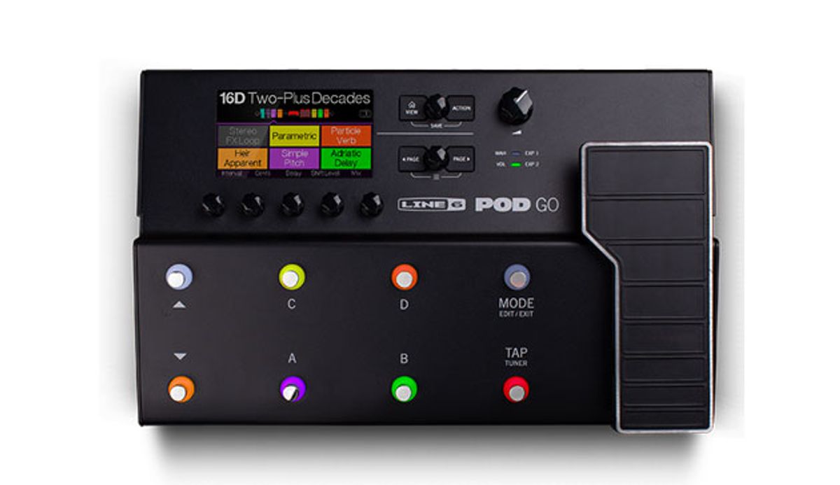 Line 6 Debuts the POD Go Guitar Processor