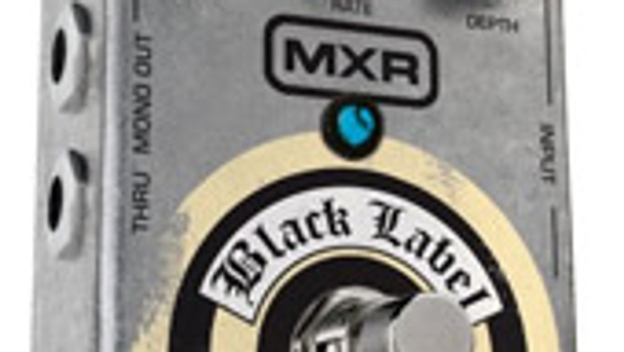 MXR Announces Black Label Chorus Pedal