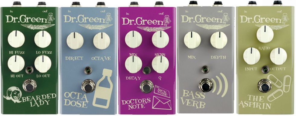 Ashdown Launches New Dr. Green Bass FX Pedals
