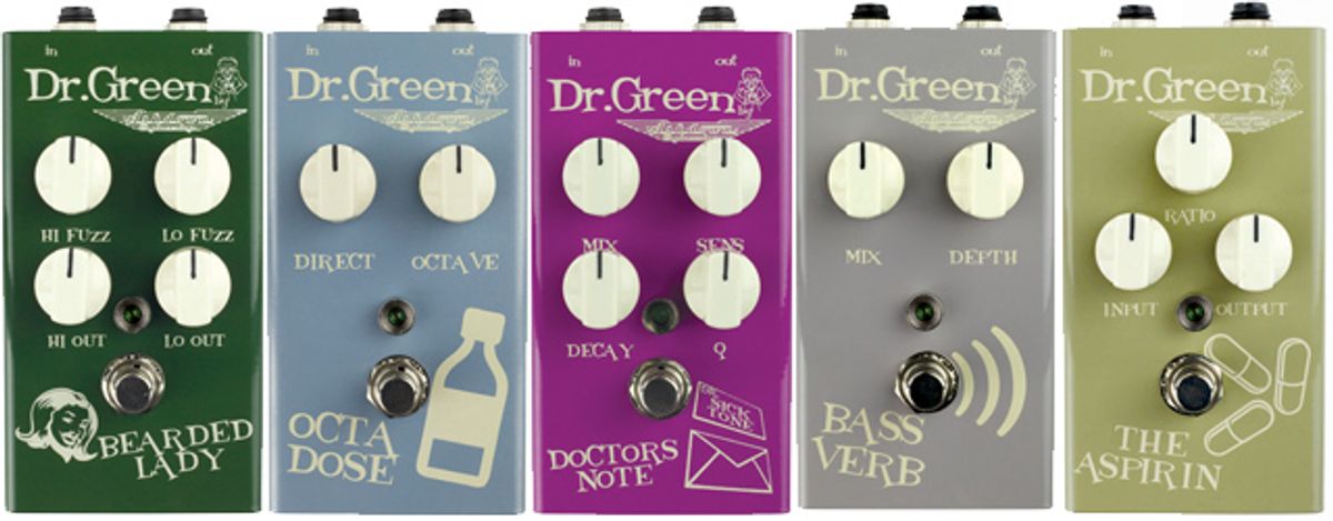 Ashdown Launches New Dr. Green Bass FX Pedals