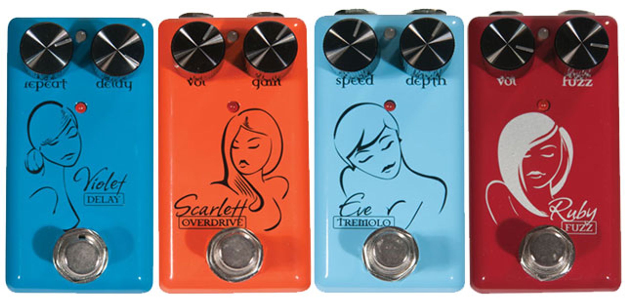 Red Witch Ruby Fuzz, Violet Delay, Scarlett Overdrive, and Eve Tremolo Reviews