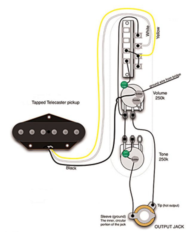 The Tapped Esquire Wiring Premier Guitar, Bass Guitar Single Pickup Wiring Diagram