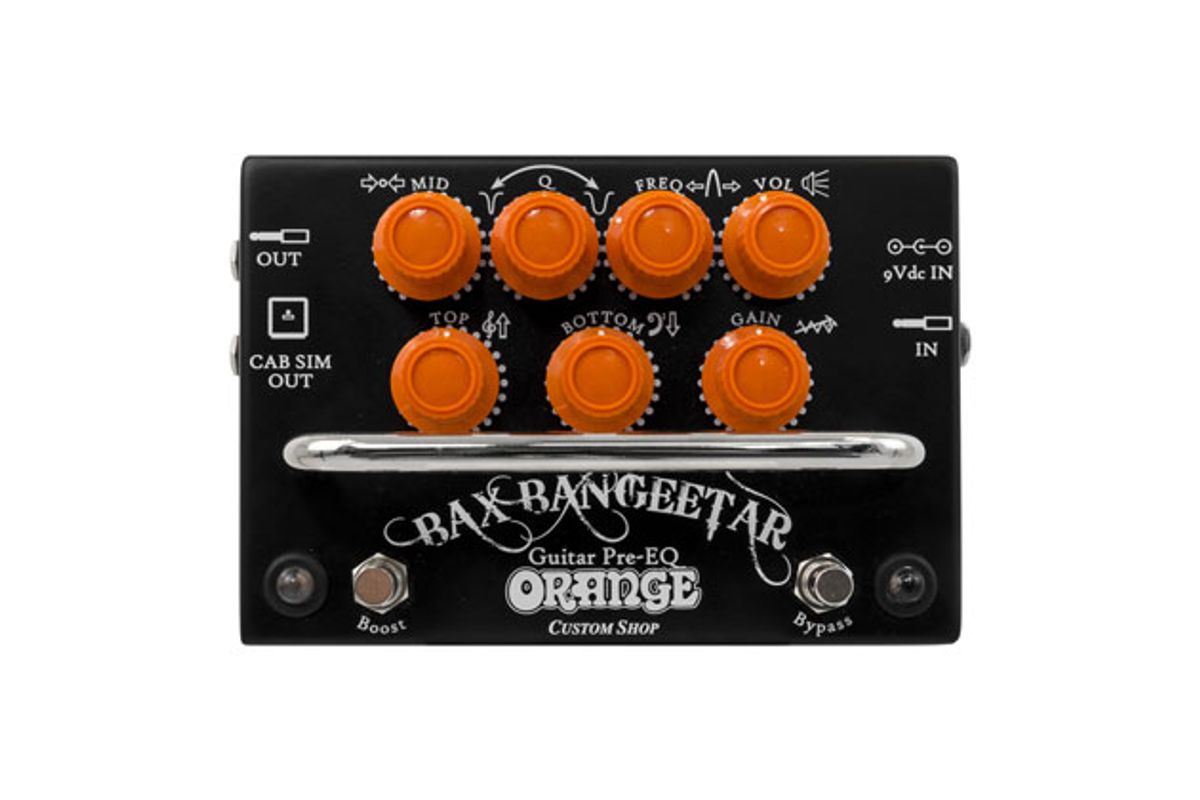 Orange Releases the Bax Bangeetar Guitar Pre-EQ and Rockerverb MKIII Amps