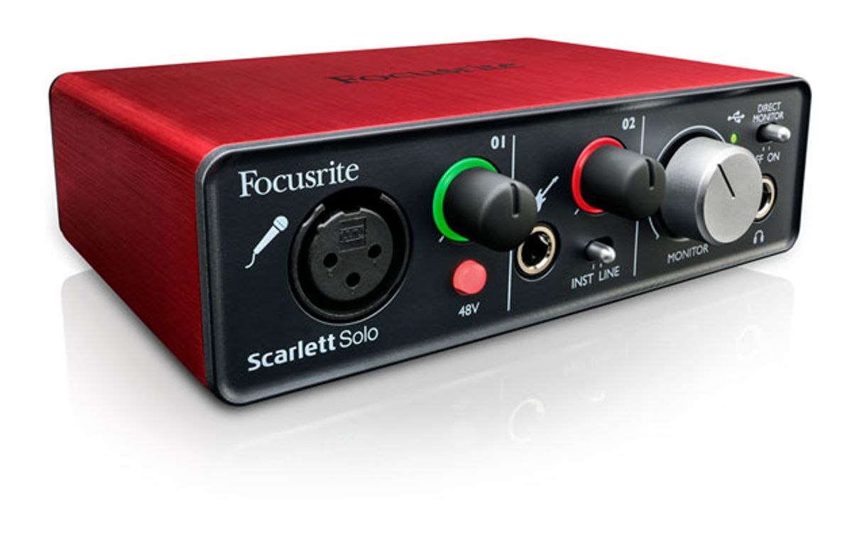Focusrite Unveils Scarlett Solo Interface