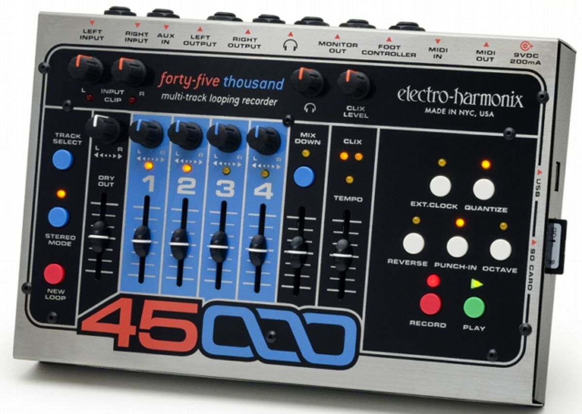 Electro-Harmonix Announces 45000 Multi-Track Looper and Random Tone Generator