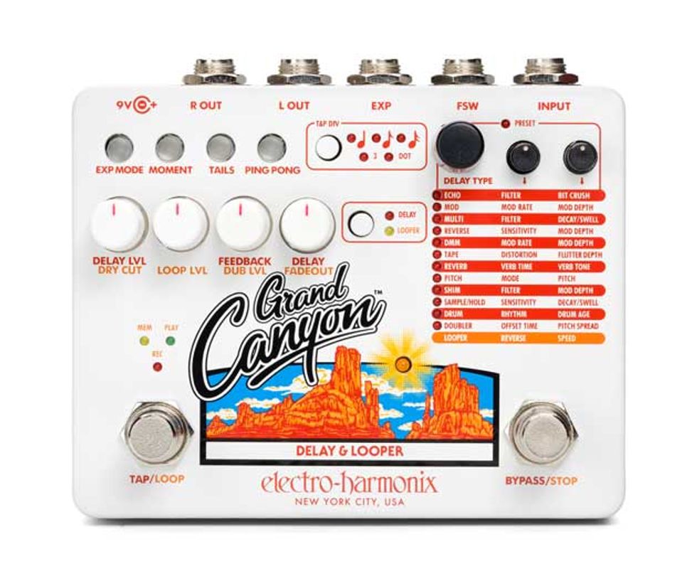 Electro-Harmonix Announces the Grand Canyon Delay/Looper