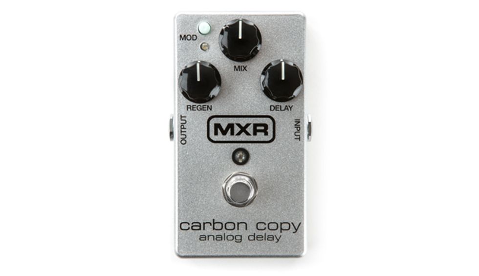 MXR Announces 10th Anniversary Carbon Copy Analog Delay