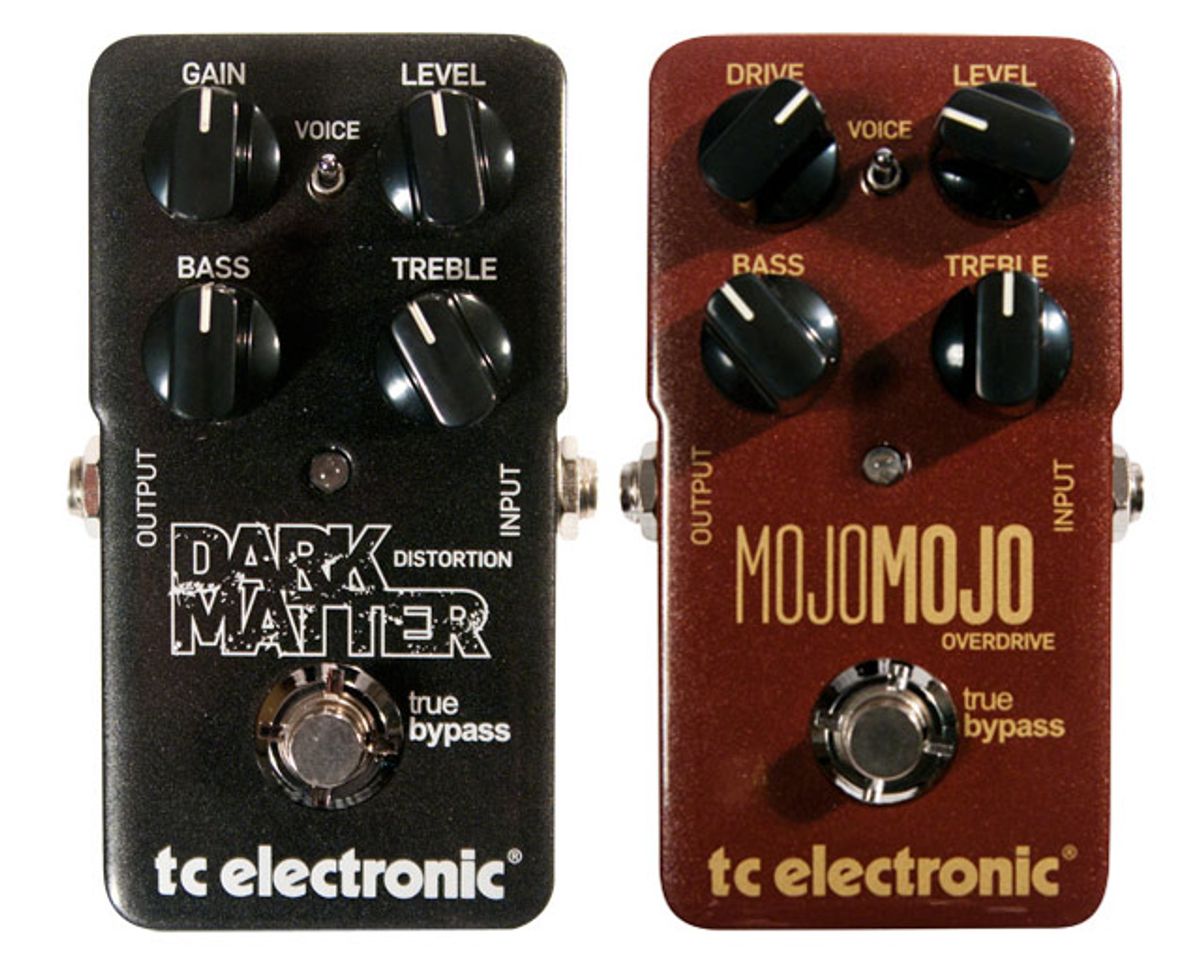 TC Electronic MojoMojo Overdrive and Dark Matter Distortion Pedal Reviews